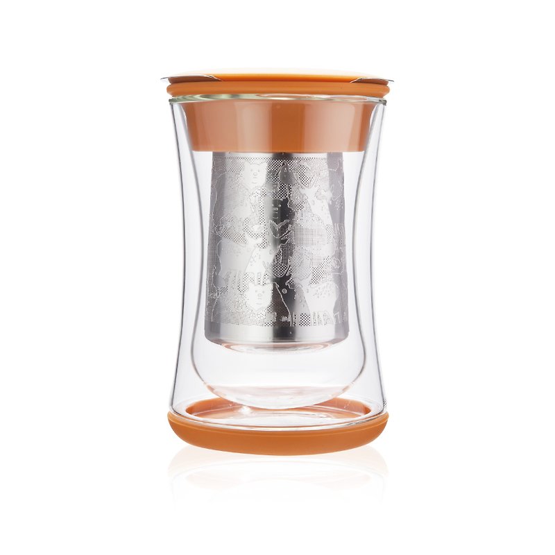 自由葉 | 森林 | 台灣印象沖茶器 - 保溫瓶/保溫杯 - 玻璃 橘色