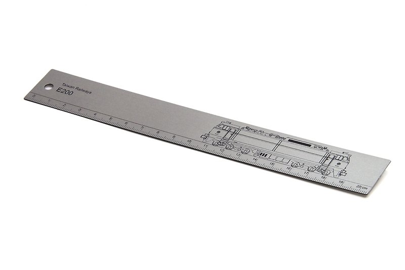Taiwan Railway Stainless Steel Ruler-Juguang (E200) - Other - Other Metals Gray