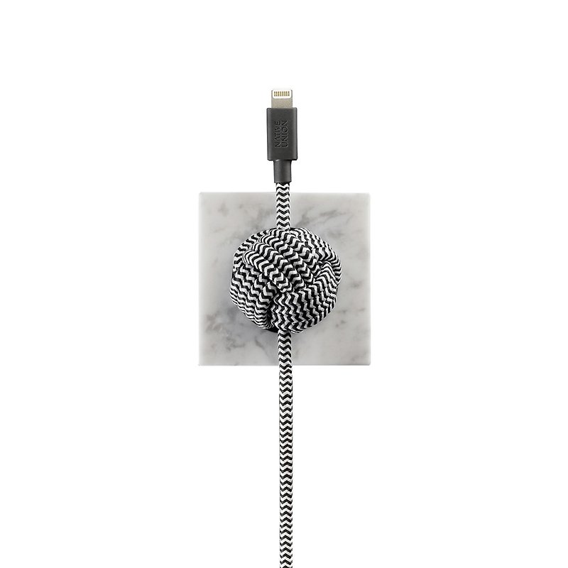 Native Union zebra Night Cable & white marble pedestal 4895200410843 - Other - Other Materials White