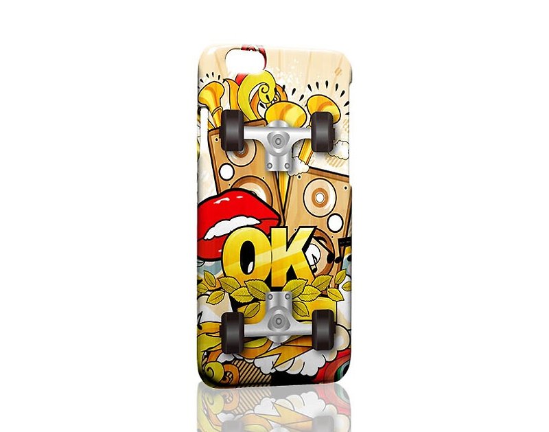 OK 塗鴉訂製 Streetart Design Samsung iPhone 手機殼 Graffiti Custom phone case Hard Shel - Phone Cases - Plastic Multicolor