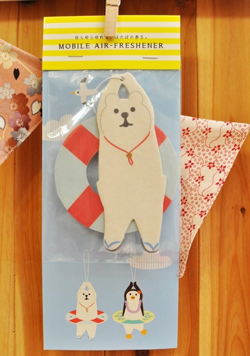 [Japan] concombre series Decole Great fresh aroma fragrance tablet ★ indoor lap swimming polar bear - Fragrances - Paper White
