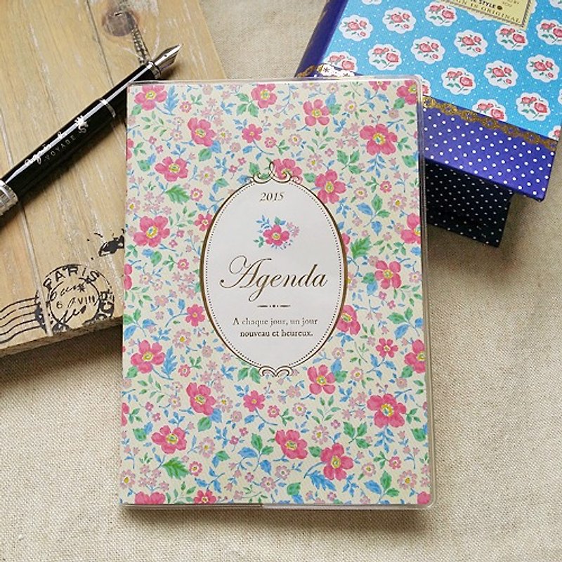amifa 2015 迷你手帳+筆記本【27822 桃紅花卉】 - Notebooks & Journals - Paper Multicolor