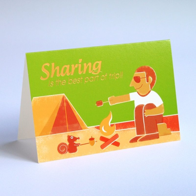 《MIIN POST》Card–Sharing is the best of trip - การ์ด/โปสการ์ด - กระดาษ หลากหลายสี