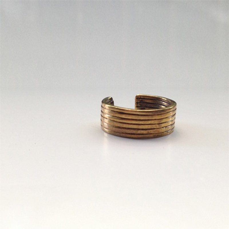 黃銅  戒指 - 戒指 - 其他金屬 金色