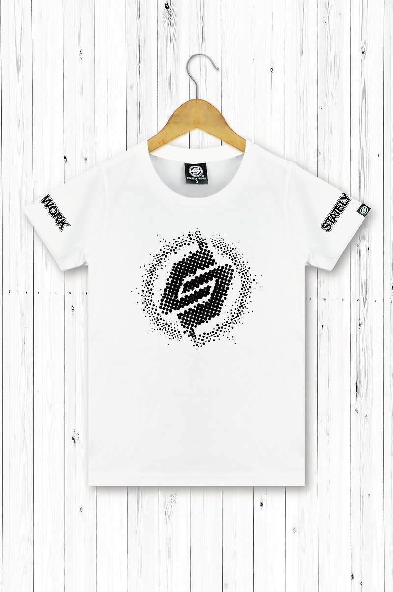 STATELYWORK outlet LOGO T-female short T-shirt-white - Women's T-Shirts - Other Materials White