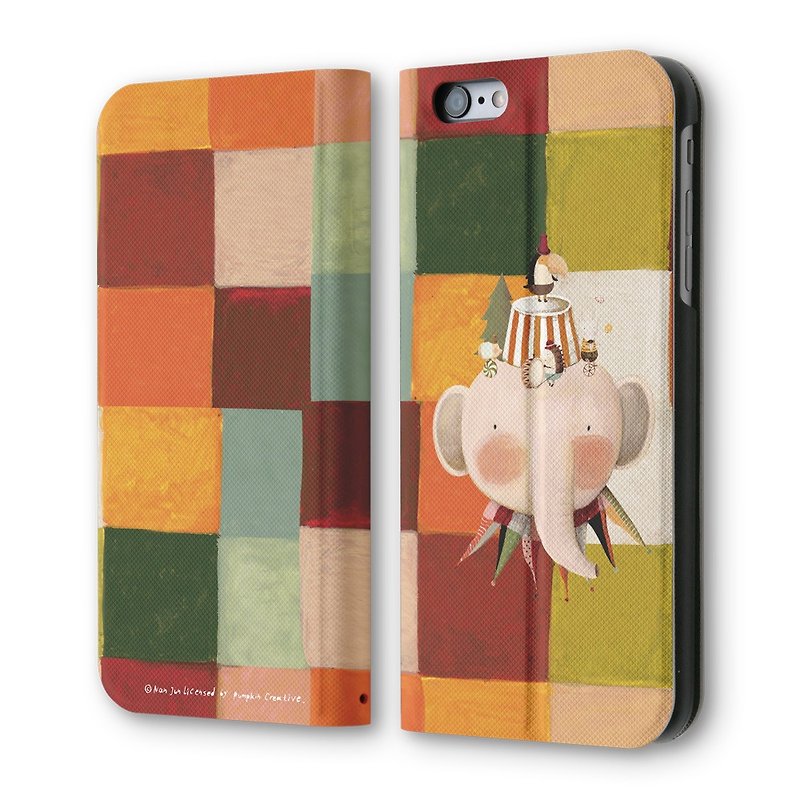 iPhone 6/6S Flip Leather Case Mini Circus PSIB6S-019 - Phone Cases - Faux Leather Multicolor