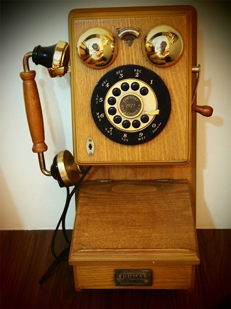 早期復刻1927年代壁面式愛迪生電話/古董老件/展示/店面 - 其他 - 其他材質 