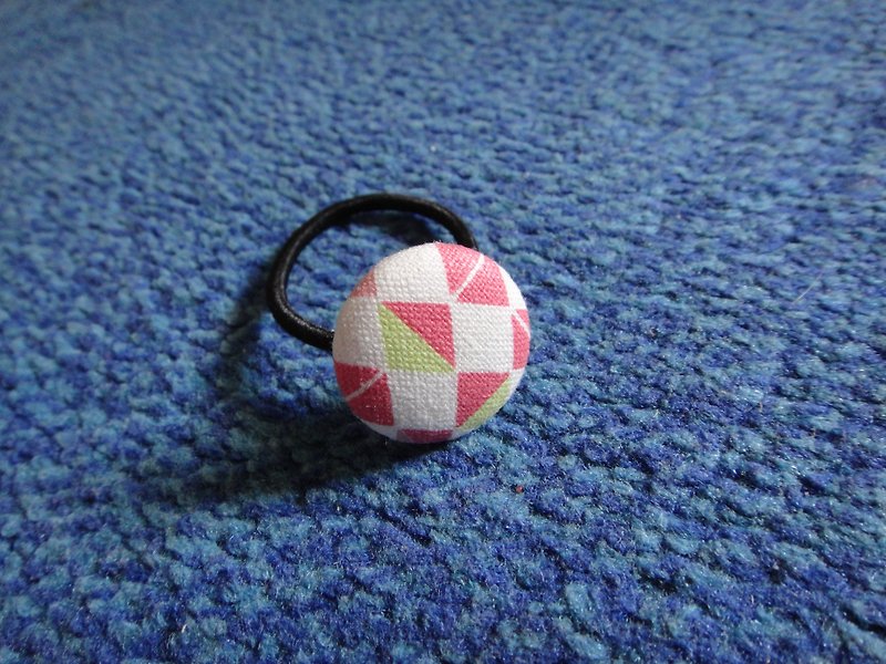 (C) _ more colorful woven cloth button hair band C40CIY78 - Hair Accessories - Paper Pink