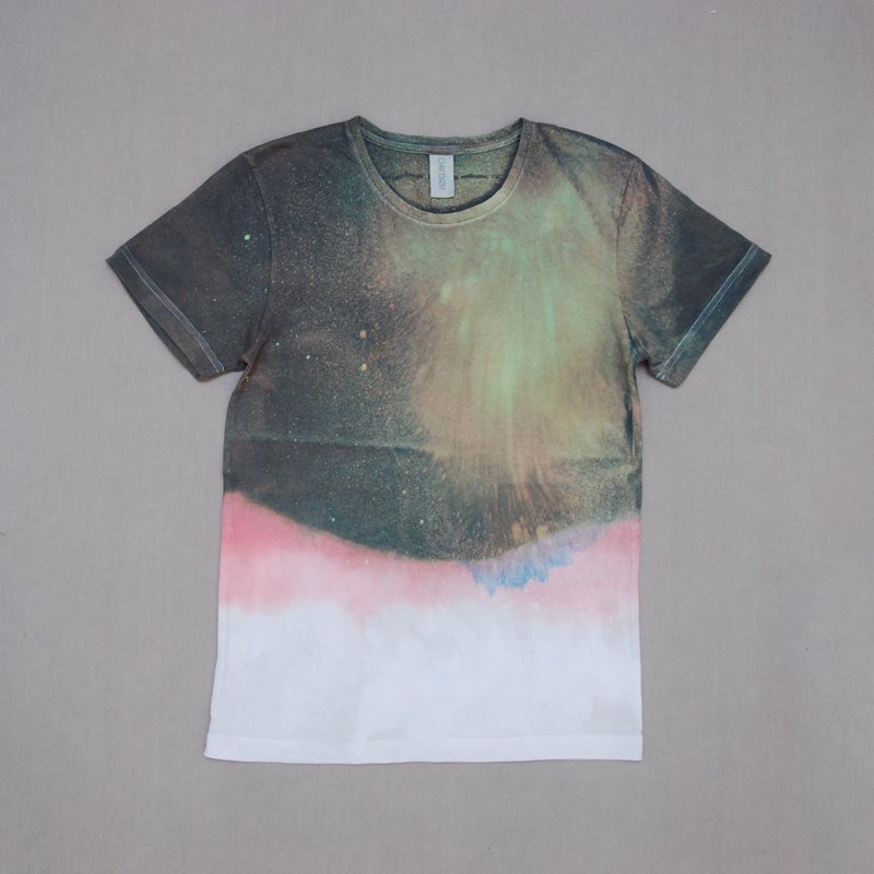 JainJain/childish手工染製T-shirt - Women's T-Shirts - Other Materials Multicolor