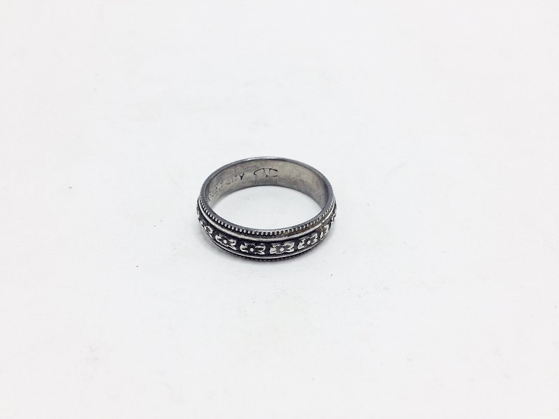 凡利斯之一・純銀戒指・古董銀 | Phyllis - 戒指 - 其他金屬 灰色