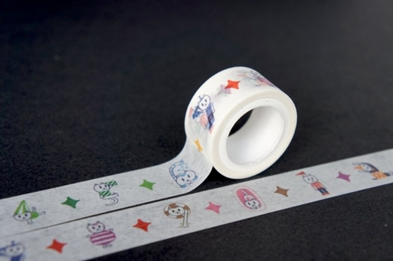 Digital cat paper tape - Washi Tape - Paper Multicolor