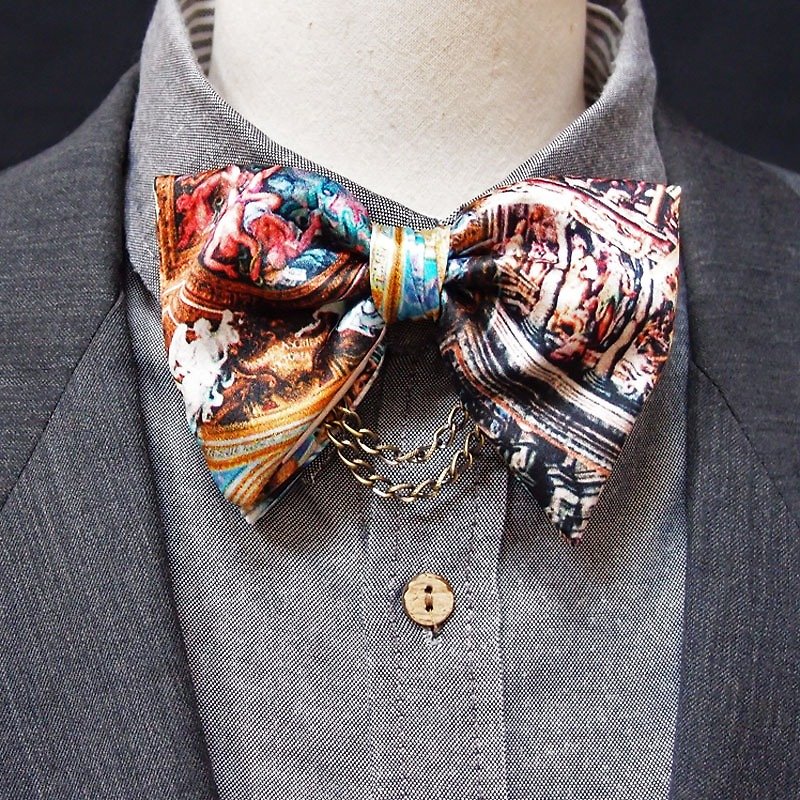 Baroque silk bowtie - Ties & Tie Clips - Other Materials Multicolor