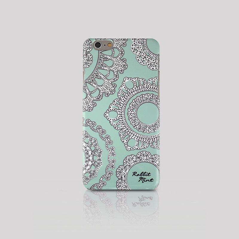 (Rabbit Mint) iPhone 6 Case - Lace & Mint (P00006) - Phone Cases - Plastic Green