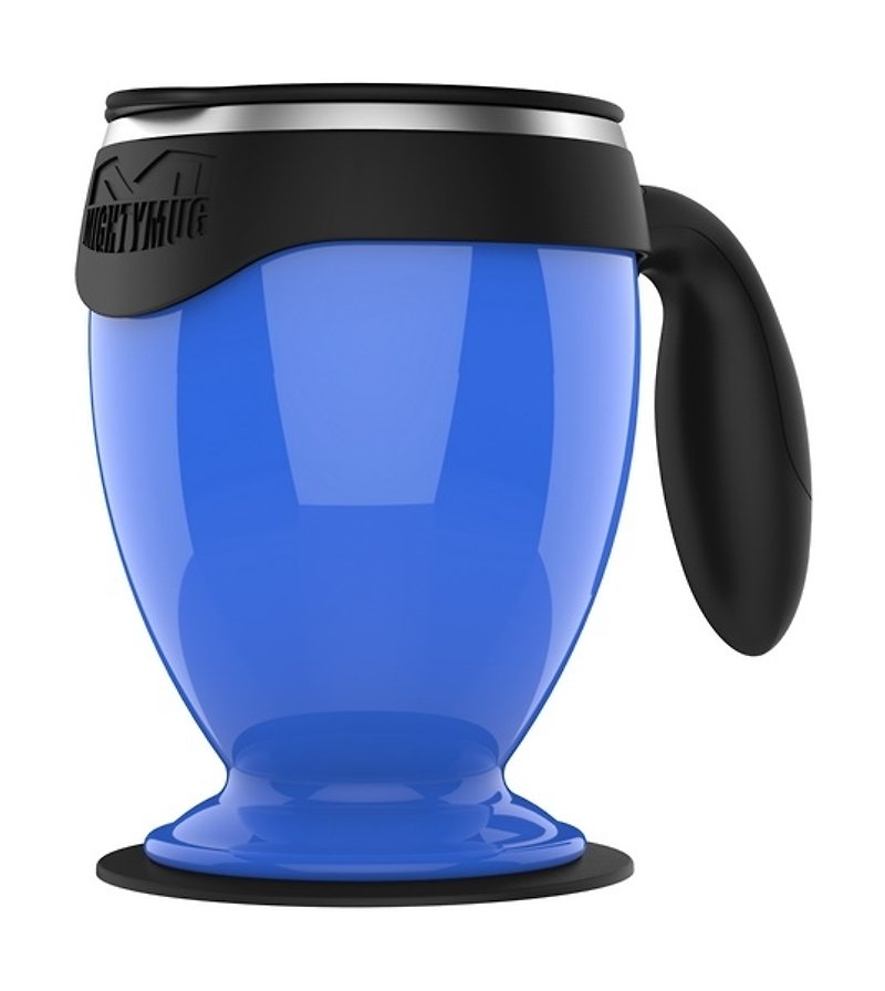 [Sucking the odd cup] Desktop double-layer covered mug - Stainless steel Monarch Edition - Blue - Mugs - Other Metals Blue
