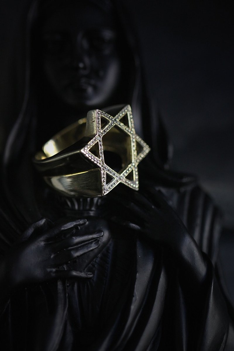 Hexagram Ring by Defy - General Rings - Other Metals 