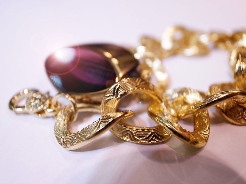 Lilac luxury bracelet - Bracelets - Other Metals Purple