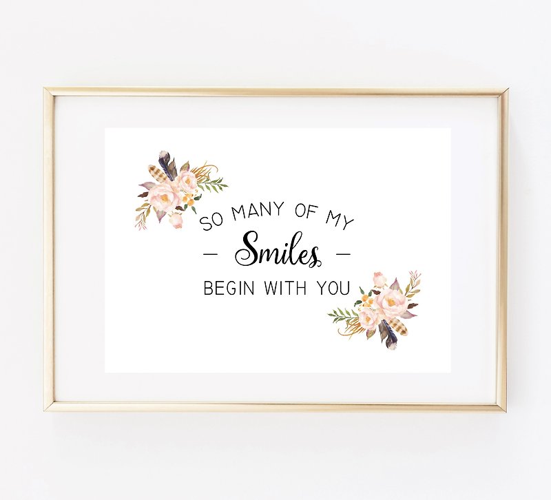 so many of my smiles customizable posters - Wall Décor - Paper 