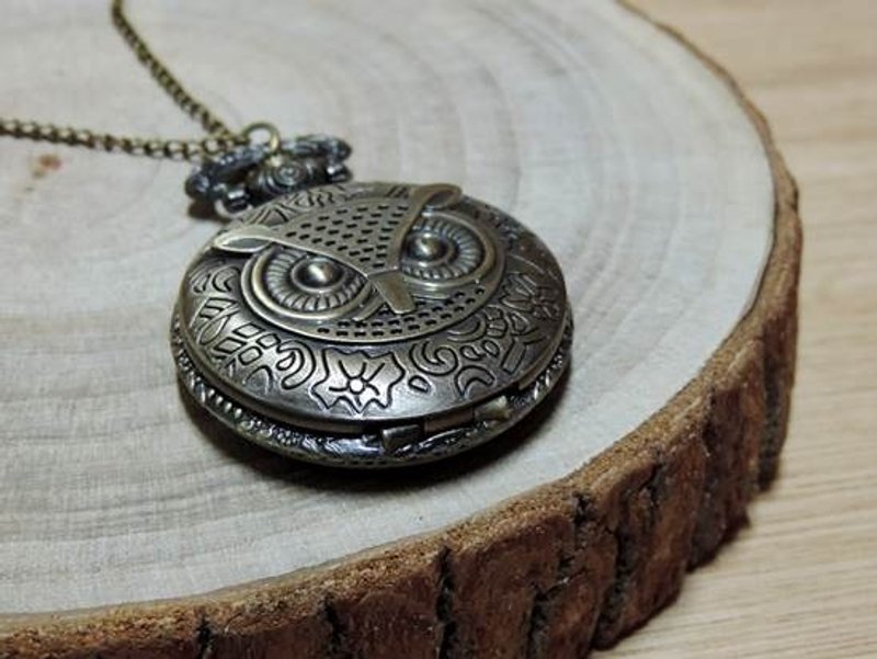 ‧ owl retro pocket watch - นาฬิกาผู้หญิง - โลหะ 