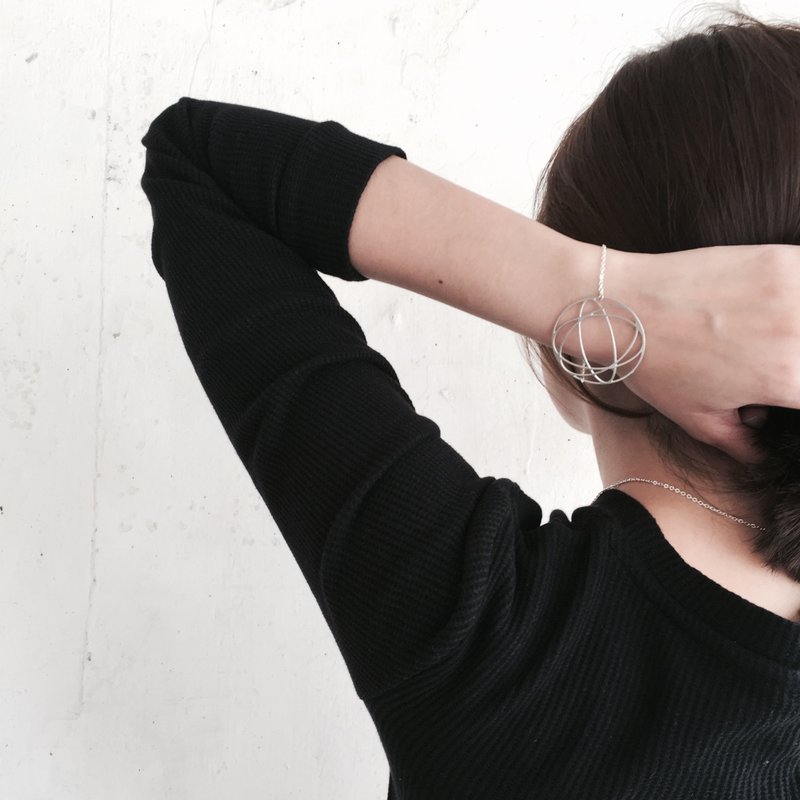 3D 錯視球體手鏈 ∎ Sphere Illusion bracelet ∎ Illusion collection ∎ - 手鍊/手環 - 其他金屬 灰色