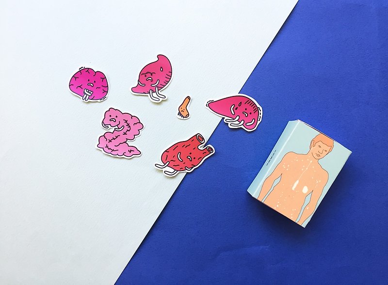Heart Liver Pancreas Club | Sticker Set Box - Stickers - Paper 