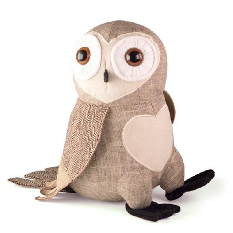 SUSS-British imports of high-quality design owl puppet modeling decorative gate block (barn owl paragraph) - Stock free shipping / Fitness birthday gift - Other - Cotton & Hemp Gray