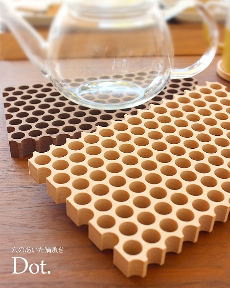 【預購】蜂巢隔熱墊 - 廚具 - 木頭 咖啡色
