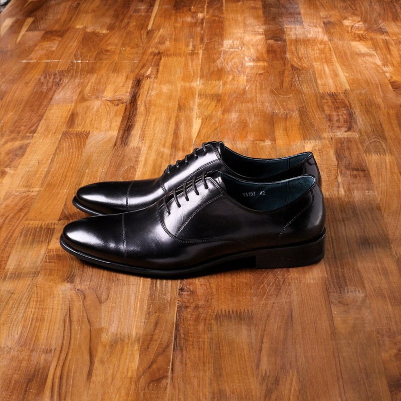 Vanger elegant and beautiful ‧ metropolis simple and elegant style Oxford shoes Va157 will be black - รองเท้าอ็อกฟอร์ดผู้ชาย - หนังแท้ สีแดง