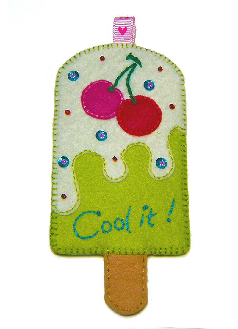 Popsicle Card Holder - Cherry - ID & Badge Holders - Other Materials Green