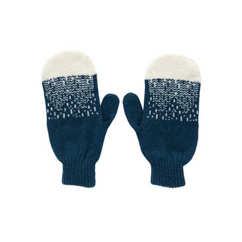 【季節限定セール】Mountain Peak Pure Wool Gloves- ブルー| ドナ・ウィルソン - 手袋 - その他の素材 ブルー