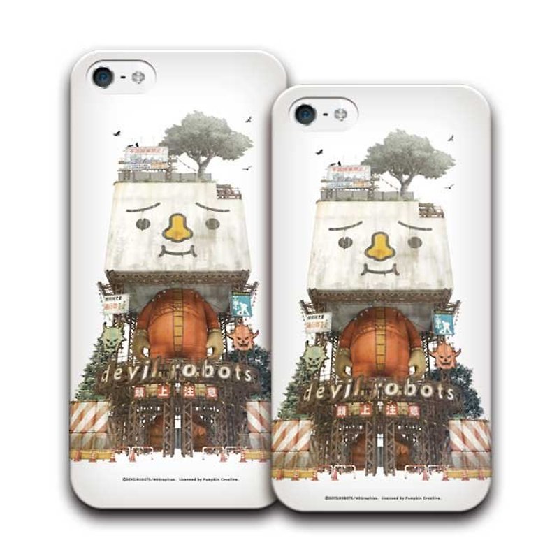 PIXOSTYLE iPhone 5 / 5S Style Case tofu chariot 292 - Phone Cases - Plastic White