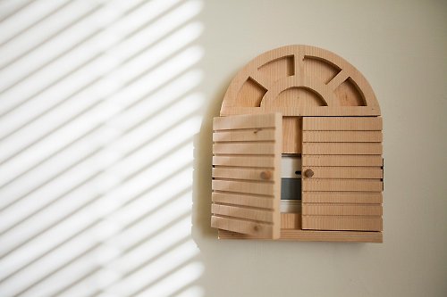 WOOD515 美國檜木歐式窗框可愛造型插座電燈開關裝飾
