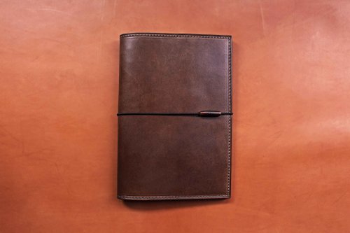 VULCAN LEATHER 精品手工皮件 【MUJI A5 30/80頁 VULCAN Note】義大利植鞣牛革 筆記本 可壓印