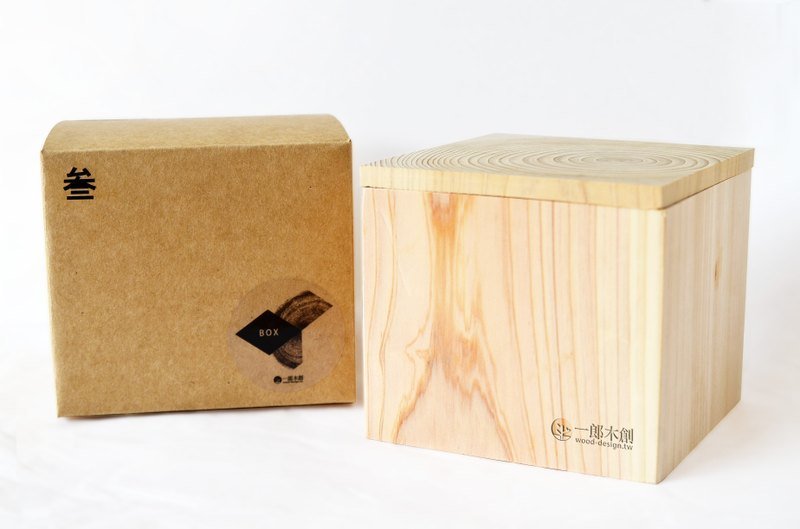 [Ichiro Muchuang Museum] Heart-holding wooden storage box-ginseng box - สร้อยข้อมือ - ไม้ สีทอง