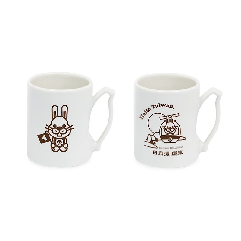 Taiwan travel mugs Zodiac rabbits - แก้วมัค/แก้วกาแฟ - วัสดุอื่นๆ สีนำ้ตาล