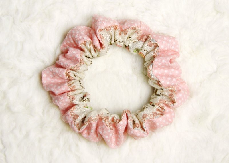 Hand intestinal ring / hair band / hair bundle [04-Girls'desire wish girls] - Hair Accessories - Other Materials Pink