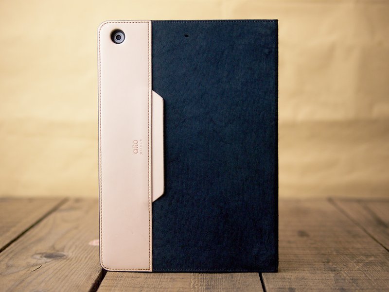 alto iPad Air 1 真皮保護套，Furbo Air - 麂皮藍 [可客製文字，需加購] 皮革 Leather Case