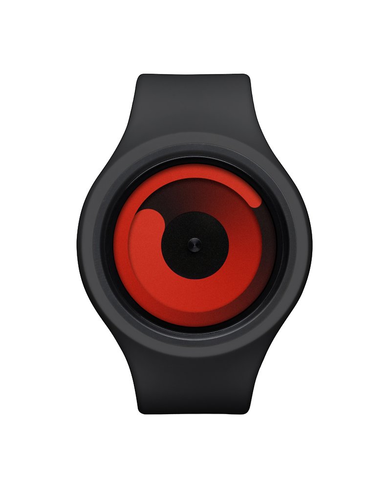 Cosmic Gravity+ series watch GRAVITY PLUS+ (Black / Red, Black / Red) - นาฬิกาผู้หญิง - ซิลิคอน สีดำ