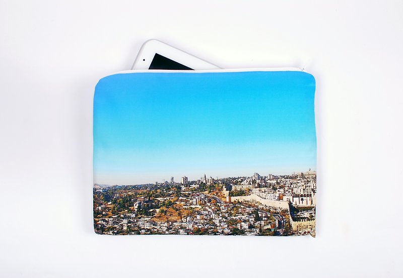 Jerusalem. City---Tablet PC Protective Case - กระเป๋าแล็ปท็อป - วัสดุอื่นๆ สีน้ำเงิน