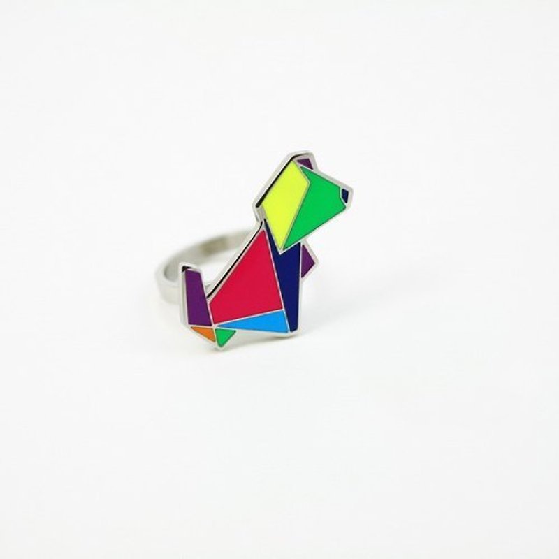 Origami puppy ring - yyogurt - General Rings - Other Metals Multicolor