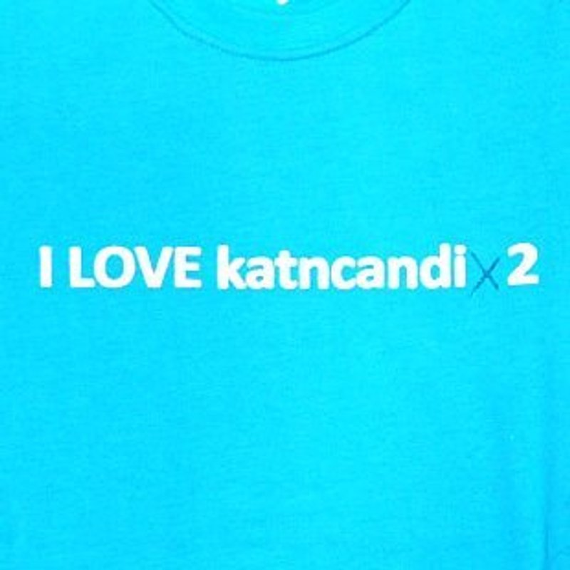 我愛棉花糖 I lovekatncandix2 (Tiffany藍)  - 女 T 恤 - 棉．麻 多色