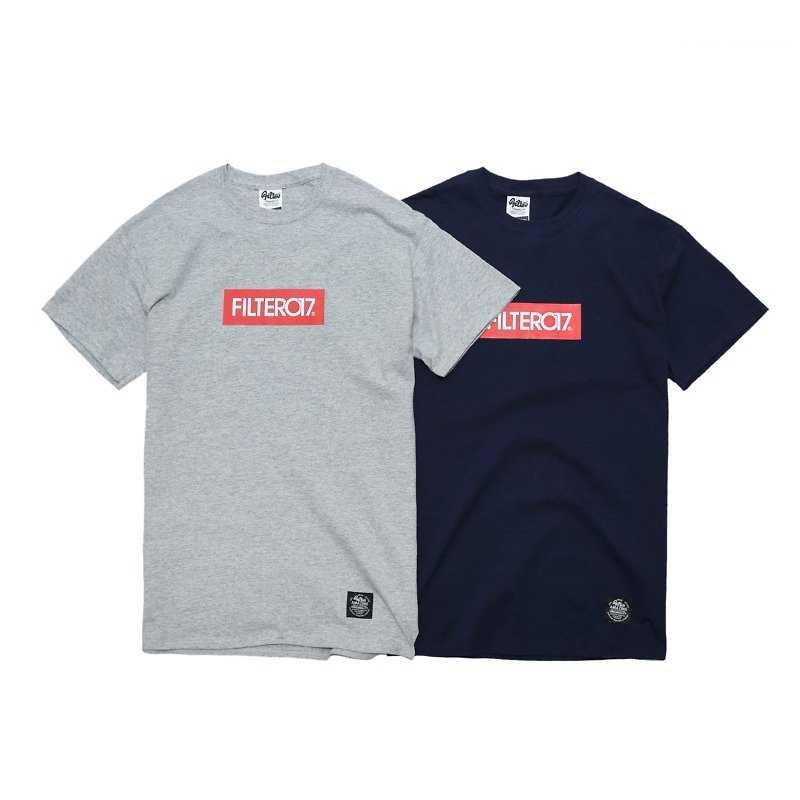 Filter017ボックスロゴティー - Tシャツ メンズ - コットン・麻 多色
