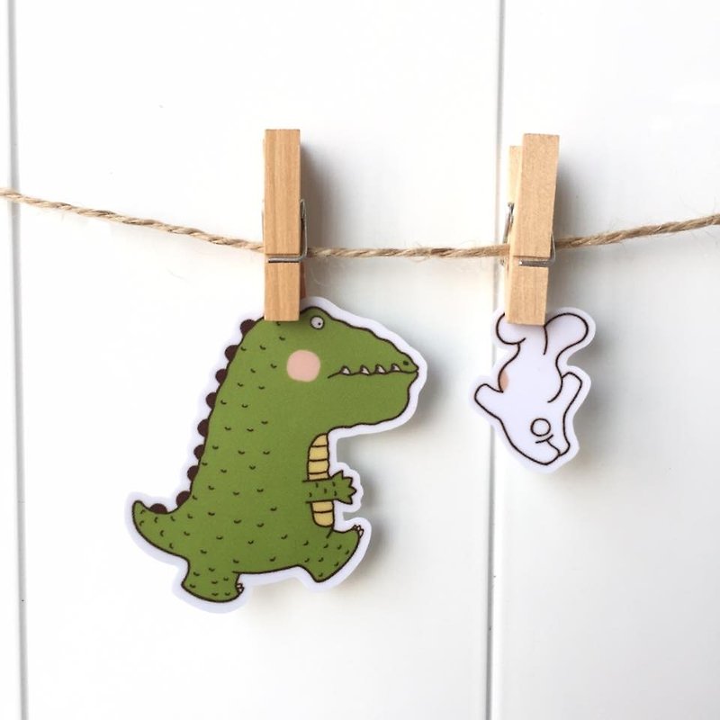 "Art of fish" dinosaur series waterproof stickers -SS0011 - Stickers - Waterproof Material Multicolor