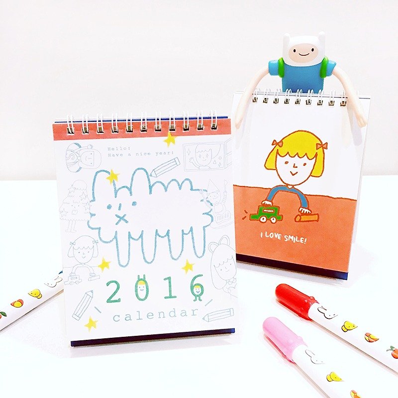 Five friends together to buy the right of Superman 2016 desk calendar /% off plus free transport - ปฏิทิน - กระดาษ ขาว