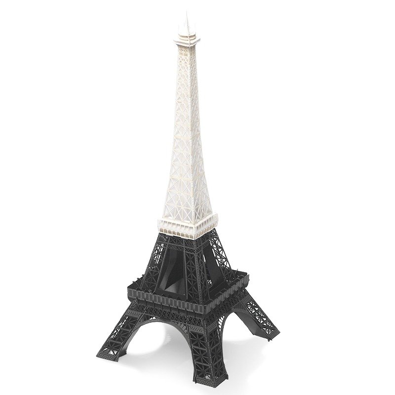 Papero Paper Landscape DIY Mini Model-Eiffel Tower (White)/Eiffel Tower (White) - งานไม้/ไม้ไผ่/ตัดกระดาษ - วัสดุอื่นๆ ขาว