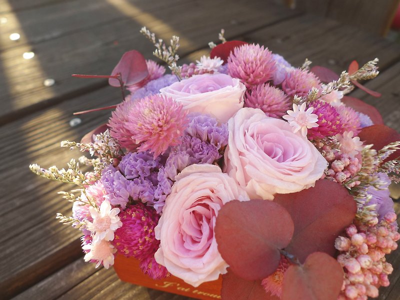 Secret Garden _ wooden star flower ceremony (XS) _ Customizable - Plants - Plants & Flowers Pink