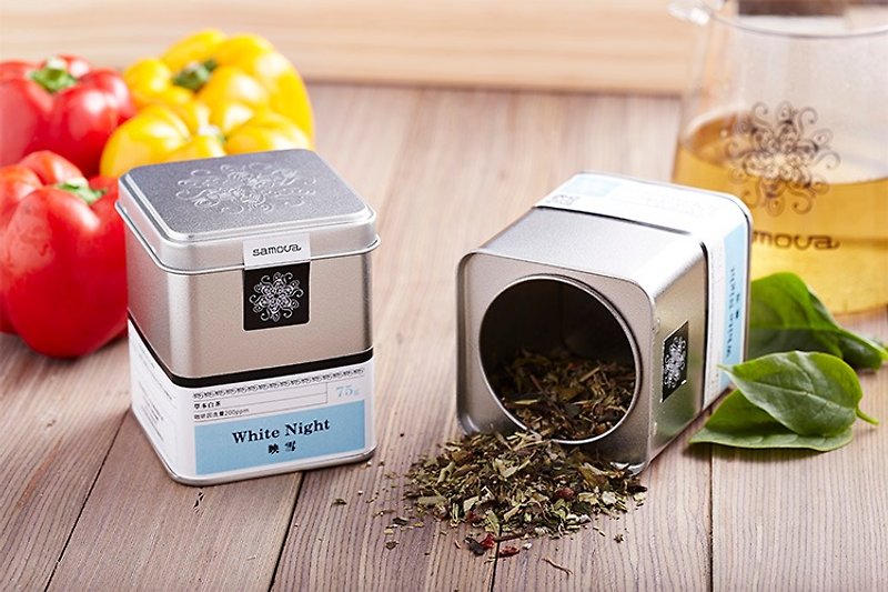 Herbal White Tea | "xue" - a strong taste rich layers / tea / large boxes of tea 75g - ชา - อาหารสด สีน้ำเงิน
