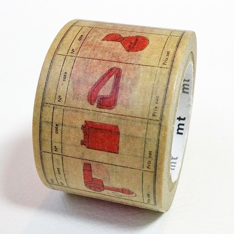 Mt and paper tape G8 x Philippe [red (MTWEIS01)] finished product - Washi Tape - Paper Brown