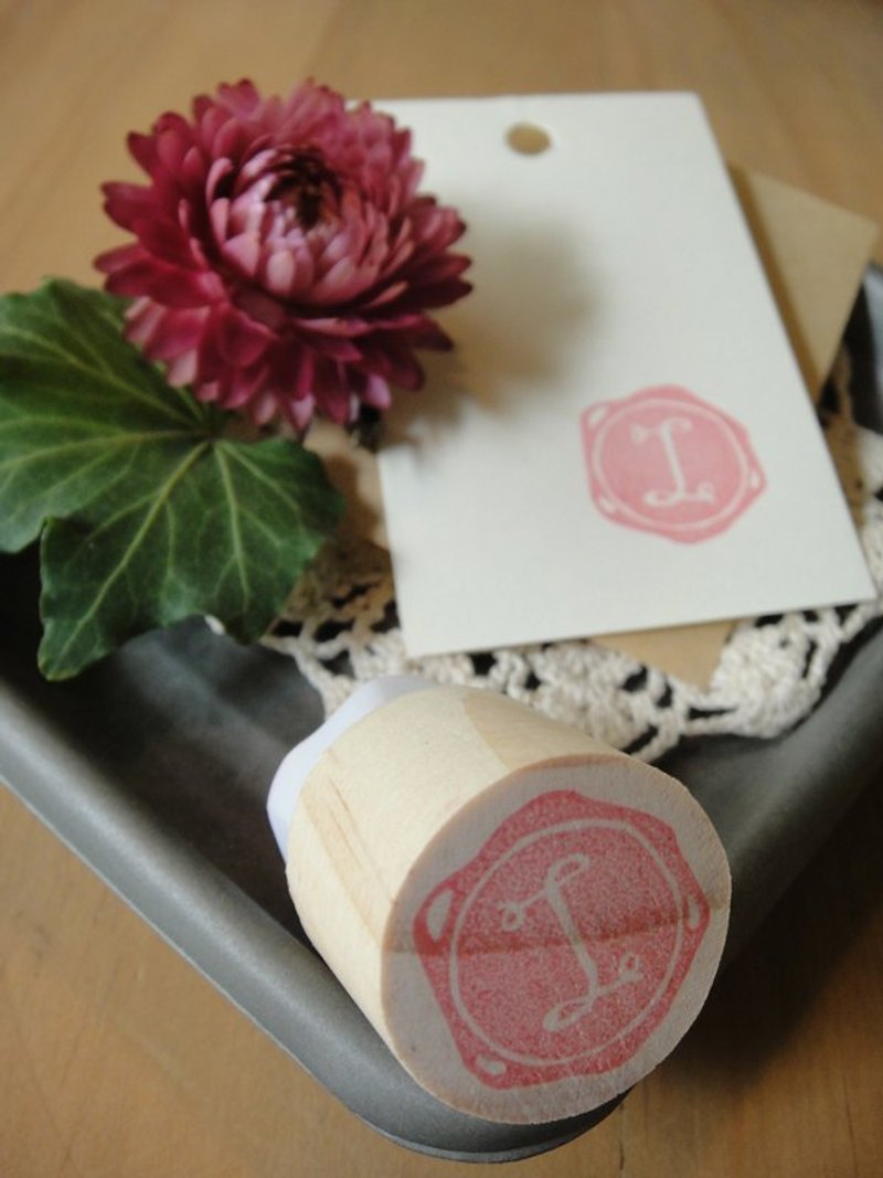 Hand-made rubber stamp- Wax seal (No. 2 I) - Other - Other Materials Red