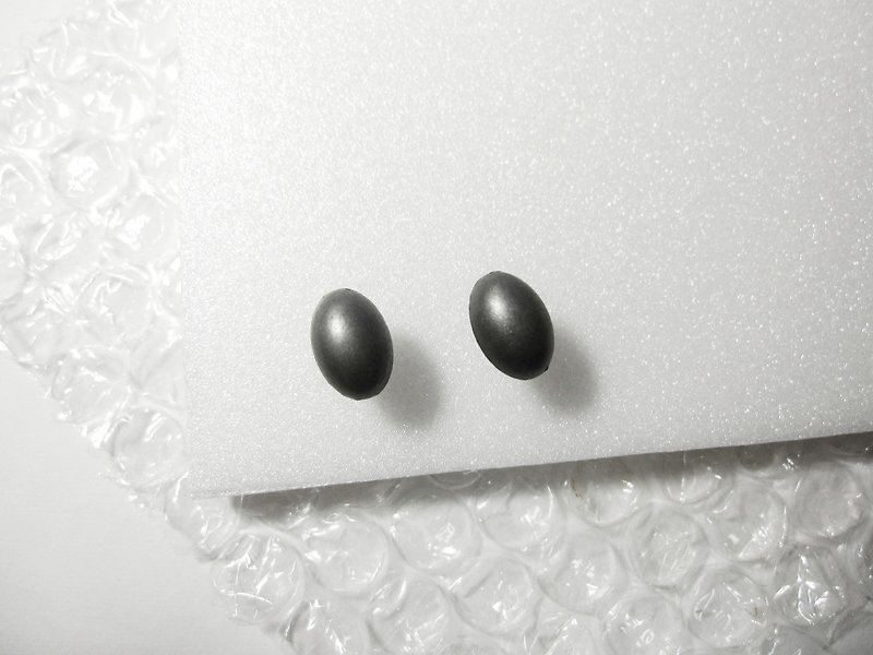 Ferritin _ earrings [needle] - Earrings & Clip-ons - Other Metals Gray