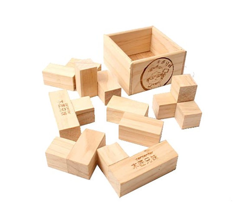 Rubik's Cube - งานไม้/ไม้ไผ่/ตัดกระดาษ - ไม้ สีนำ้ตาล